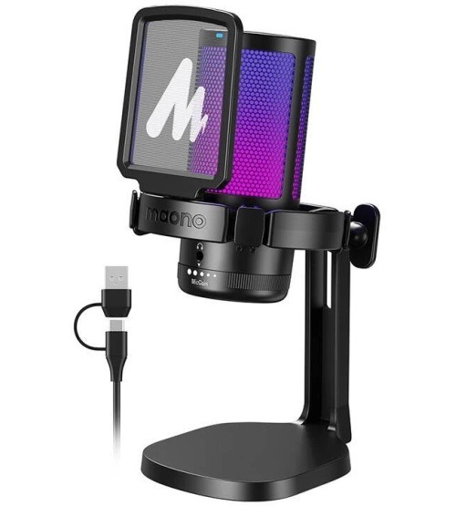 MAONO DGM20 Condenser USB Gaming RGB Microphone + Noise Reduction MAONO DGM20 Condenser USB Gaming RGB Microphone + Noise Reduction